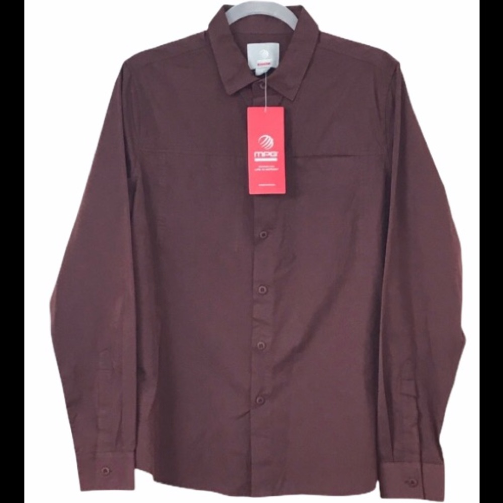 Men’s Mpg Collard Button Down Front Shirt💫